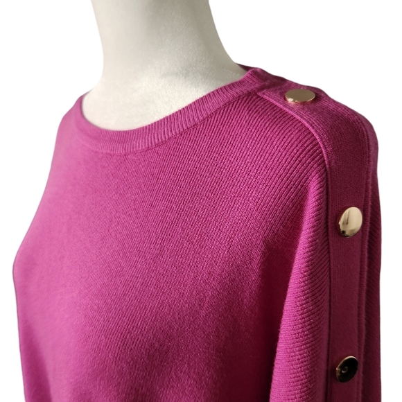 Vila Milano Very Berry Pullover Sweater Women's Size 1X Preppy Casual - Picture 3 of 8